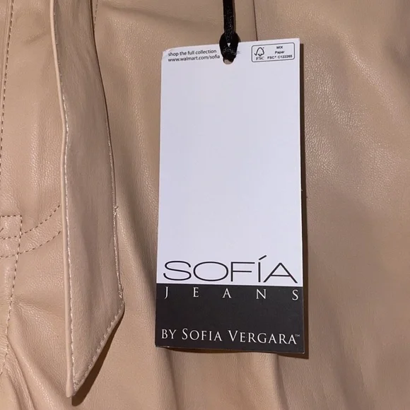 Pleather Tan Shorts - Picture 3 of 3